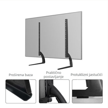 LCD TV stalak – metalni, univerzalni za ravne televizore, model Dz809