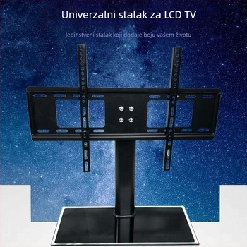 LCD TV stolni nosač s univerzalnom kompatibilnošću, ručna prilagodba, nosač od hladno valjanog čelika, mogućnost zidnog postavljanja, nosivost >15 kg