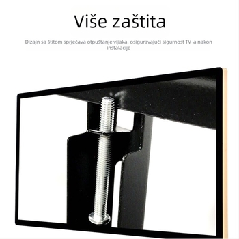 LCD TV stolni nosač s univerzalnom kompatibilnošću, ručna prilagodba, nosač od hladno valjanog čelika, mogućnost zidnog postavljanja, nosivost >15 kg