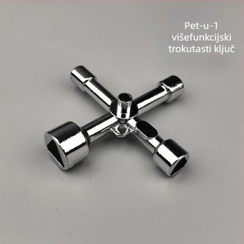 Ključ ventila za vodu – Pet u jedan trokutni model, bakar, zidni montaža, univerzalno, CE certifikat