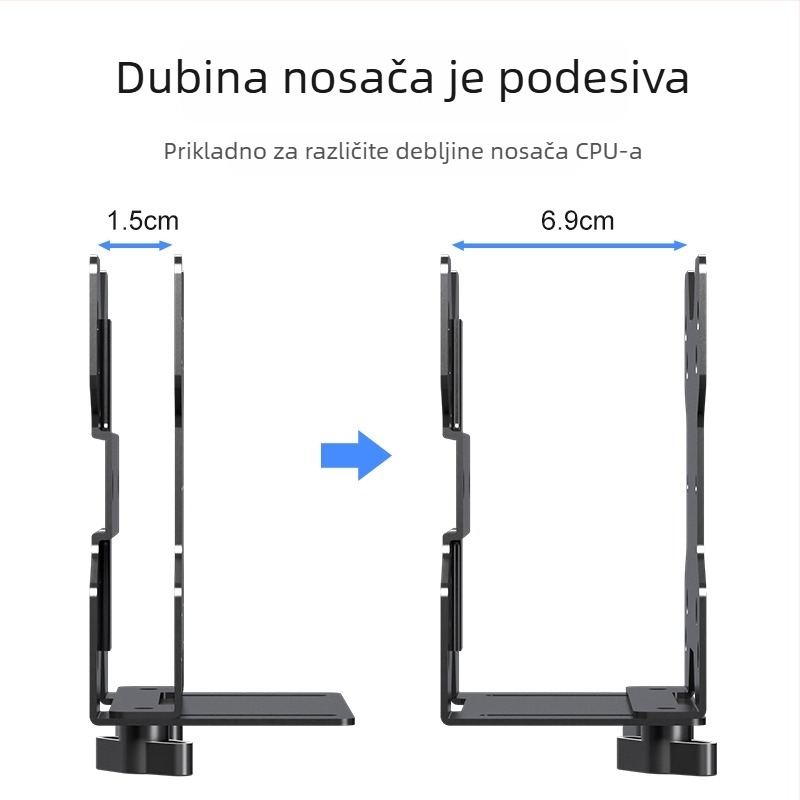 Yan Ercheng ZJJ002 Držač za mini kućno računalo s VESA panelom, kompatibilan MATX/ITX