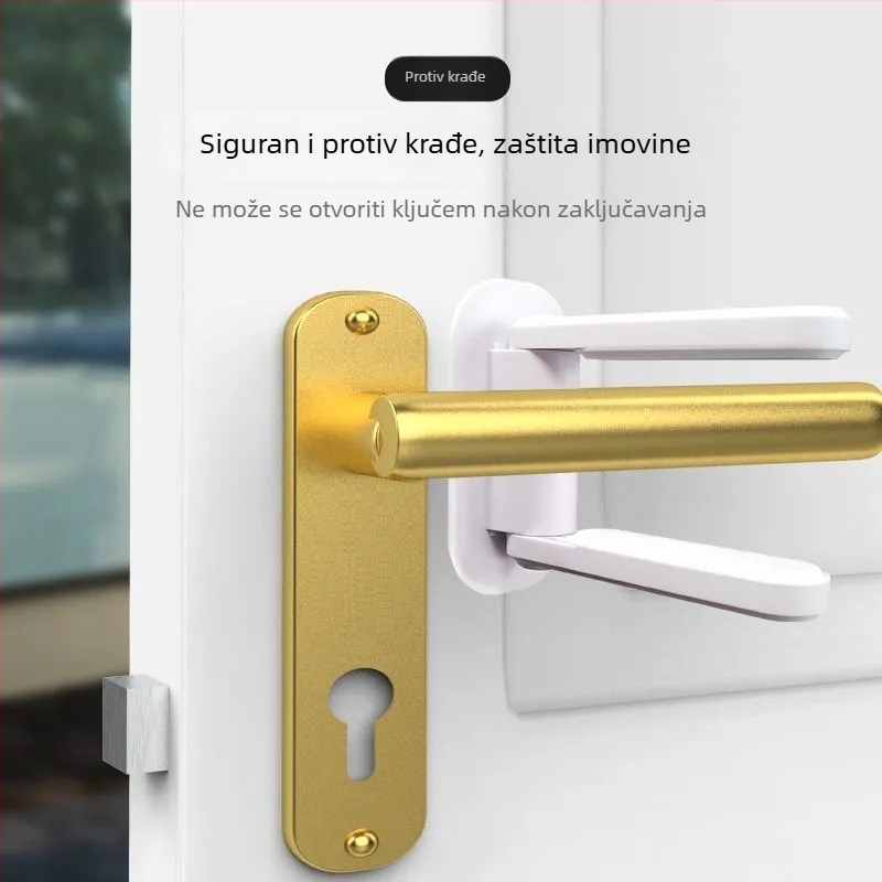 Blokator vrata za sigurnost — zaštita žena, model 1, plastični materijal, montaža: druga, stil: novi kineski stil