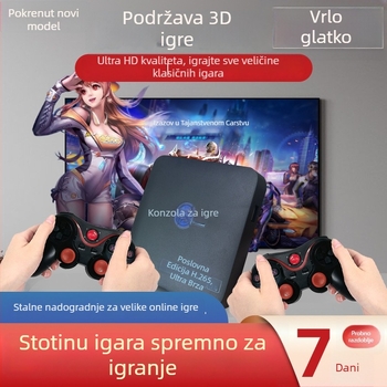 Dvojnosistemski 4K mrežni TV uređaj za igre, bežični, za dva igrača