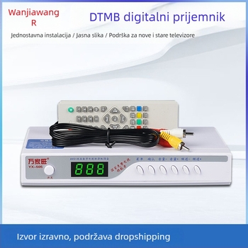Wanjiawang YX-505 DTMB Bežični Digitalni Zemaljski Set-Top Box za Kućnu Upotrebu s AV Sučeljem
