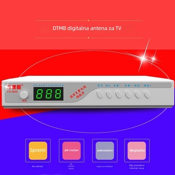 Wanjiawang YX-505 DTMB Bežični Digitalni Zemaljski Set-Top Box za Kućnu Upotrebu s AV Sučeljem