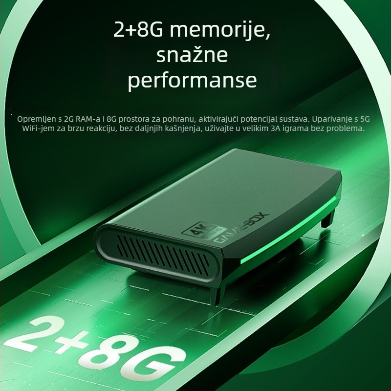 H6 televizijska igra konzola s otvorenim kodom, 4K PSP emulator, zidna montaža, bežična, za kućnu upotrebu
