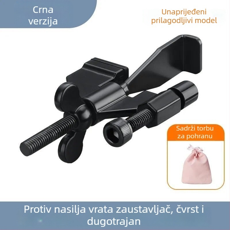 Lančani dverni stopper, od nehrđajućeg čelika, zidno montaža, model 1752, ručno upravljanje