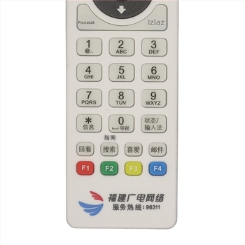 Daljinski upravljač za TV set-top kutiju, model JZ-YK-01358, domet 10 m, univerzalno SD/HD