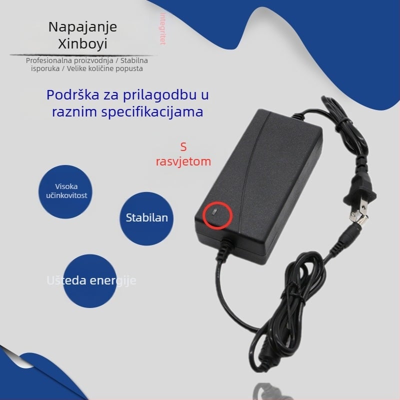 12V 3A/5A Preklopni Napajač za Set-Top Box, Nadzorni DVR, Kameru i Monitor – Ulaz 100-240V, OEM Dostupan