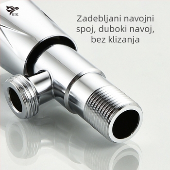Q111 kutni ventil, 201 nehrđajući čelik, površinska ugradnja, za slavinu, moderni minimalistički stil