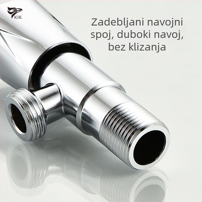 Q111 kutni ventil, 201 nehrđajući čelik, površinska ugradnja, za slavinu, moderni minimalistički stil