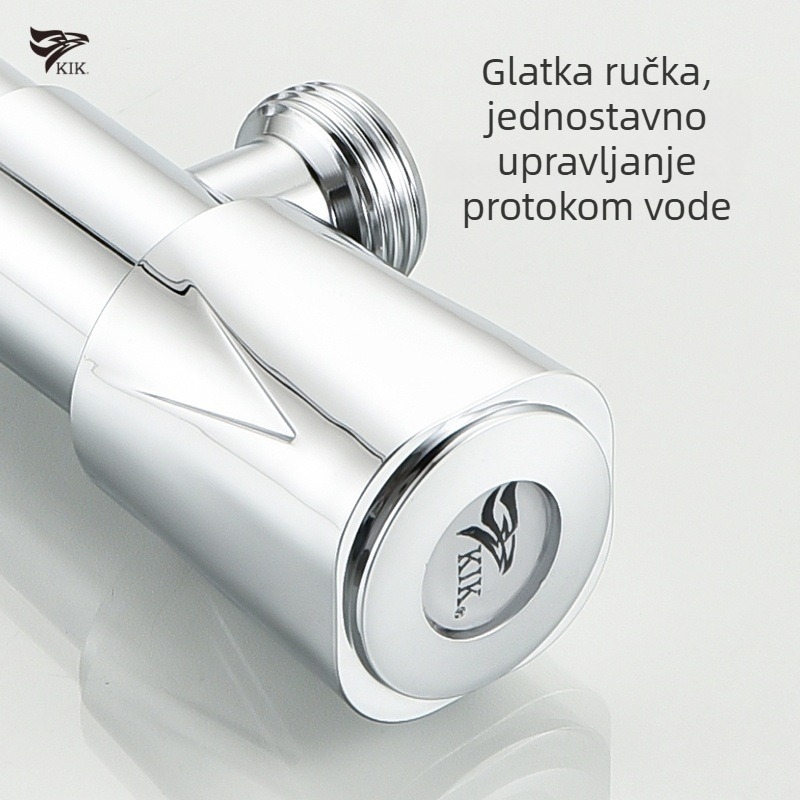 Q111 kutni ventil, 201 nehrđajući čelik, površinska ugradnja, za slavinu, moderni minimalistički stil