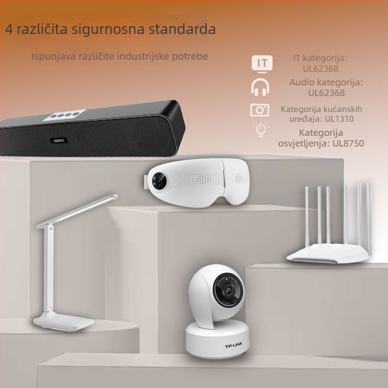 GQ 12-120100-CC napajanje/adaptor, izlaz 12V, ulaz 100-240V, UL/ETL/FCC certifikat, DC priključak 5.5x2.1/2.5 mm