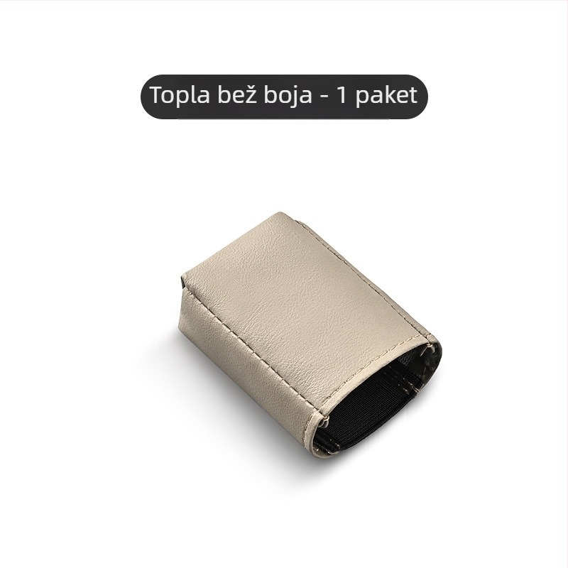 Zaštitni pokrov utičnice sigurnosnog pojasa automobila od Nappa kože, prilagodljiv, otisak logotipa