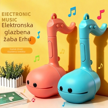 Elektronička edukativna glazbena igračka za djecu, inspirirana erhuom, u obliku tadpole-a, plastična, za uzrast 4–6 godina, unisex