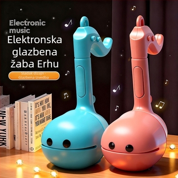 Elektronička edukativna glazbena igračka za djecu, inspirirana erhuom, u obliku tadpole-a, plastična, za uzrast 4–6 godina, unisex