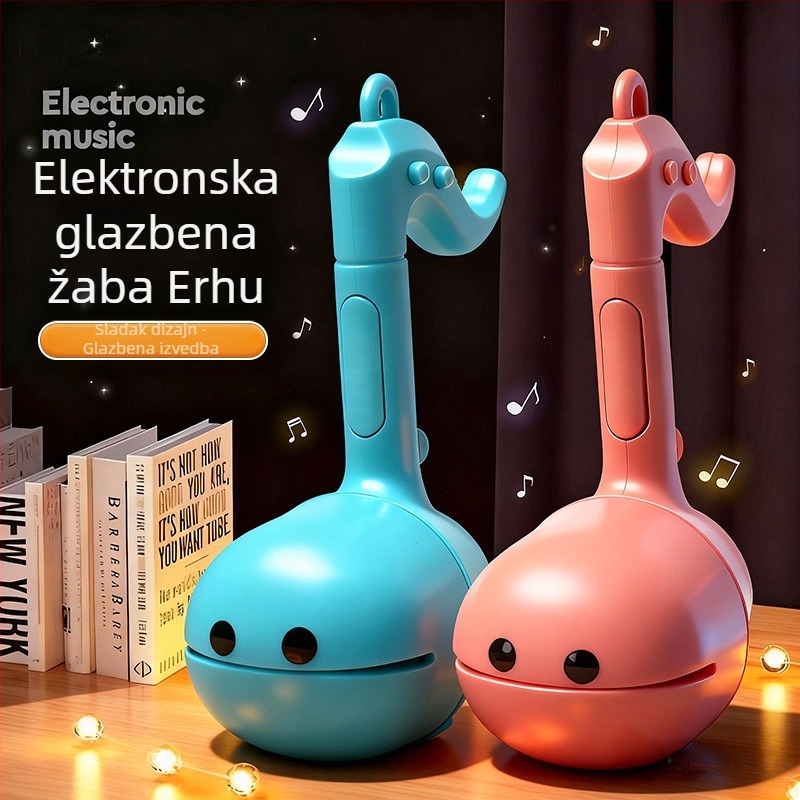 Elektronička edukativna glazbena igračka za djecu, inspirirana erhuom, u obliku tadpole-a, plastična, za uzrast 4–6 godina, unisex