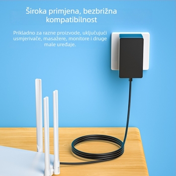 Napajajući adapter 12V 3A za monitore i kamere set-top boxa, UL/CE certificirano, 36W