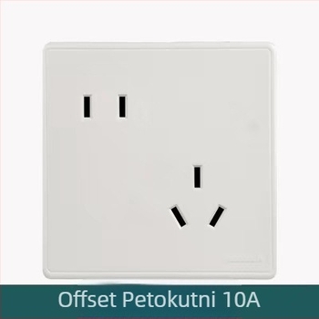 X4 serija samosključujuća zidna utičnica s USB i prekidačem, 5-port USB utičnica, 220V, 10A, kontaktna ploča od tin-fosfor bronze, 100.000 električnih ciklusa