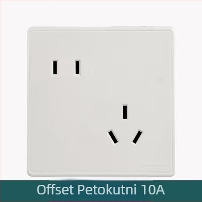 X4 serija samosključujuća zidna utičnica s USB i prekidačem, 5-port USB utičnica, 220V, 10A, kontaktna ploča od tin-fosfor bronze, 100.000 električnih ciklusa