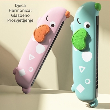 Harmonika za početnike – plastična, vježbanje sluha, pakiranje u bijeloj kutiji