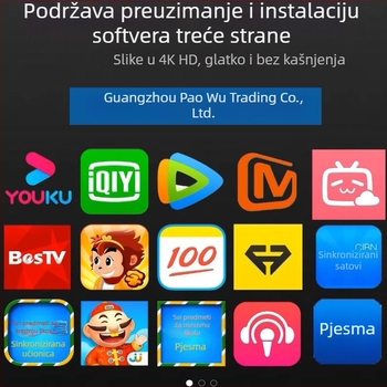 Set-top kutija za televizor, Wi‑Fi, HDMI, 1080p, 128MB RAM, flash memorija