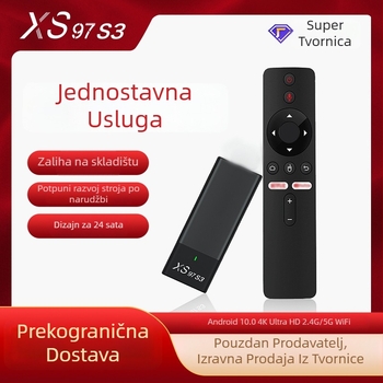 Xs97 S3bt Android TV Box — 1080p, četverojezgreni A35 procesor, 2GB RAM, 8GB interne memorije