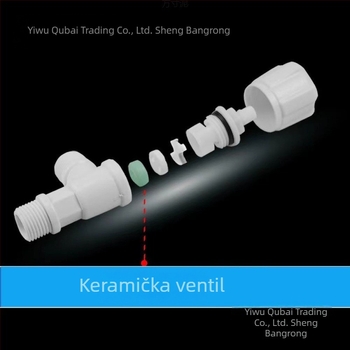 Plastični trokutasti ventil ABS, debelog dizajna, univerzalni kutni ventil s kotačićem za kupaonski faucet — Cupc certificiran, Model 1, Brand Qitazz