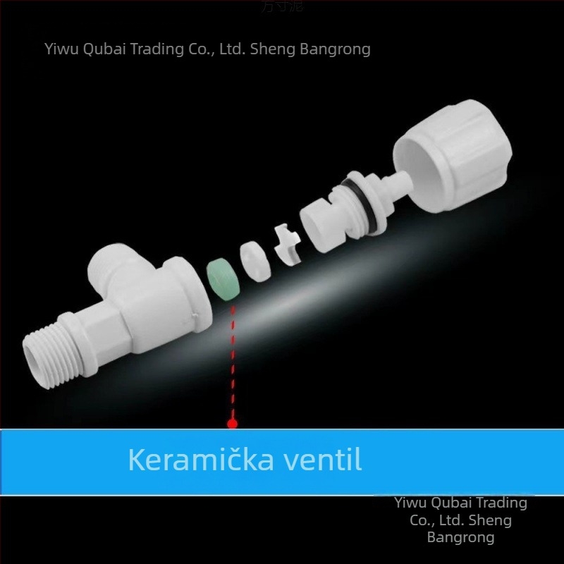Plastični trokutasti ventil ABS, debelog dizajna, univerzalni kutni ventil s kotačićem za kupaonski faucet — Cupc certificiran, Model 1, Brand Qitazz