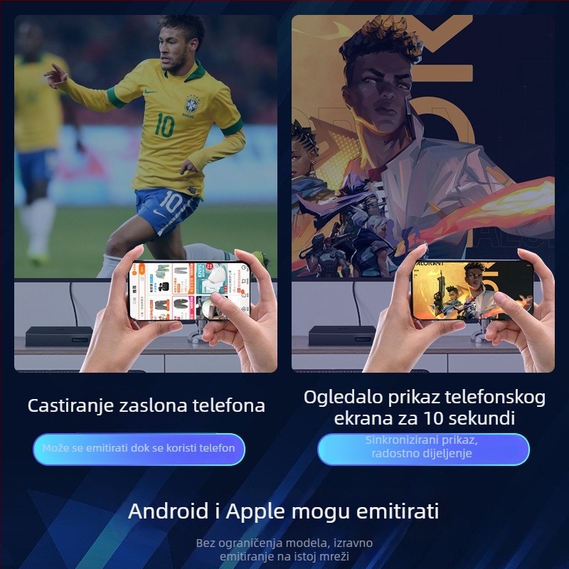 4K Wi-Fi TV box s 128MB RAM, HDMI/USB/AV sučelja, izlaz 3840x2160