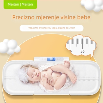 Elektronička vaga za bebe, kućna vaga za mjerenje težine i visine novorođenčadi