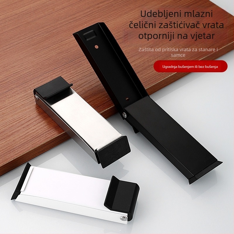 Skriveni stopper vrata od nehrđajućeg čelika, model Hds flip door stop, kutijasta konstrukcija, instalacija lancem Ct-03, ručno upravljanje