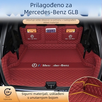 Tepih za prtljažnik s potpuno pokrivenim za Mercedes-Benz GLB (2024–2025), interijer za 5–7 sjedala