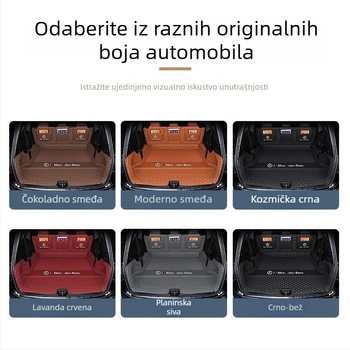 Tepih za prtljažnik s potpuno pokrivenim za Mercedes-Benz GLB (2024–2025), interijer za 5–7 sjedala