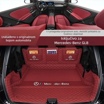 Tepih za prtljažnik s potpuno pokrivenim za Mercedes-Benz GLB (2024–2025), interijer za 5–7 sjedala