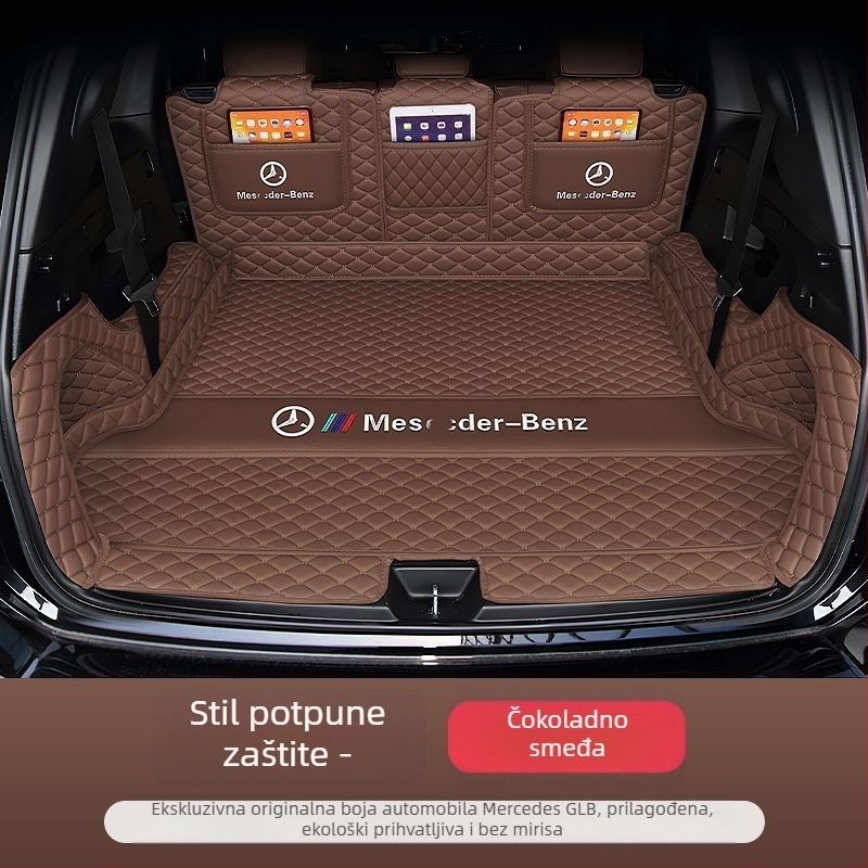 Tepih za prtljažnik s potpuno pokrivenim za Mercedes-Benz GLB (2024–2025), interijer za 5–7 sjedala