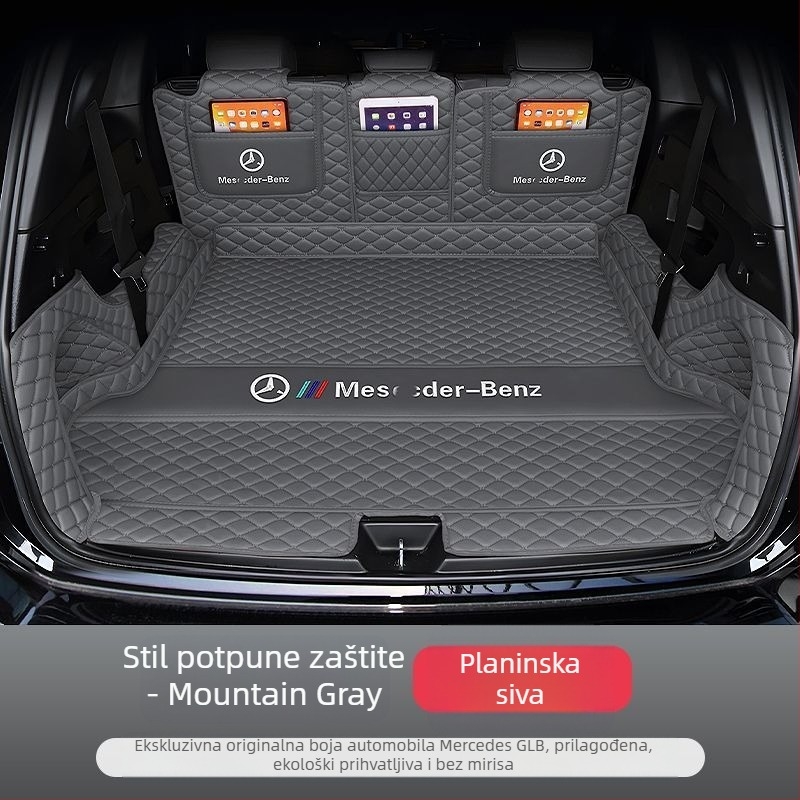 Tepih za prtljažnik s potpuno pokrivenim za Mercedes-Benz GLB (2024–2025), interijer za 5–7 sjedala