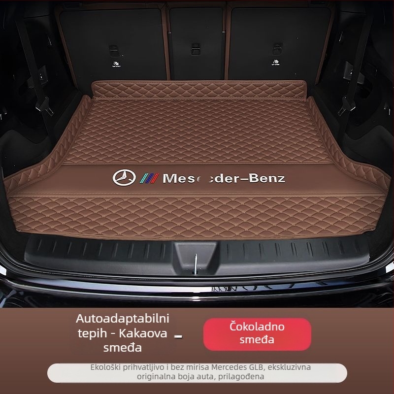 Tepih za prtljažnik s potpuno pokrivenim za Mercedes-Benz GLB (2024–2025), interijer za 5–7 sjedala