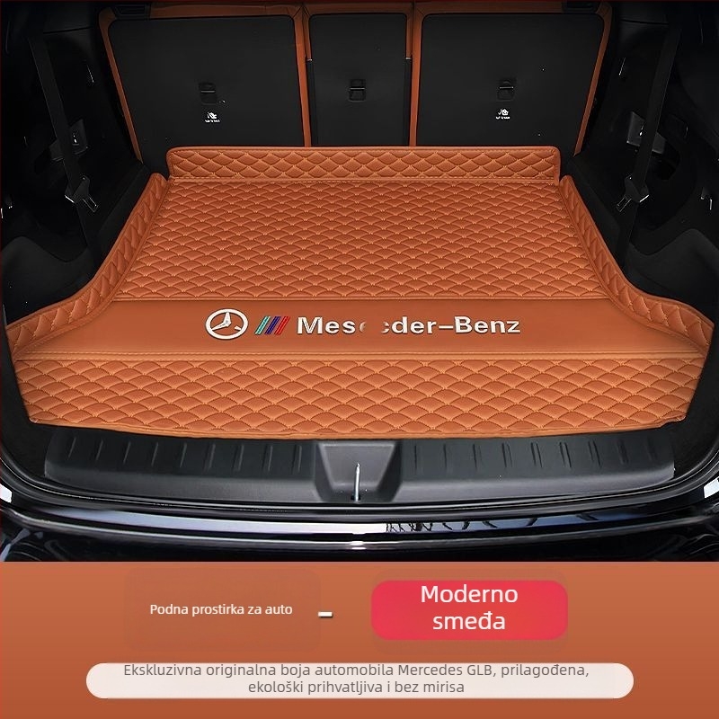 Tepih za prtljažnik s potpuno pokrivenim za Mercedes-Benz GLB (2024–2025), interijer za 5–7 sjedala