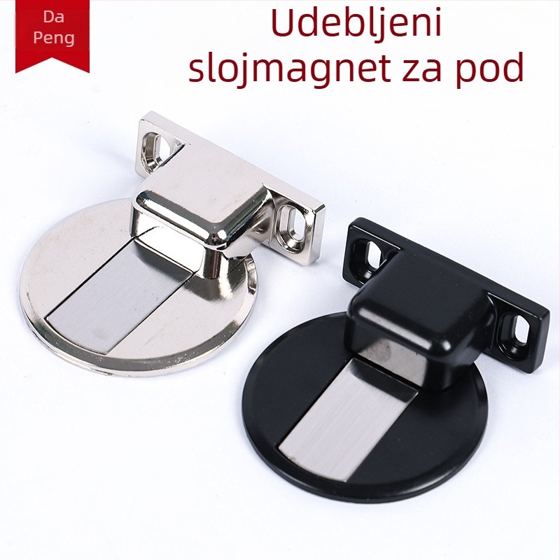 Podni magnetski zaustavljač vrata, cinkovog legura, model Alloy floor absorber, ručno upravljanje, standardni tip