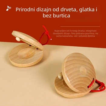Orffov perkusijski instrument u stilu castaneta za unisex mlade (14+) – materijal: Drugo; pakiranje: Drugo; 3C kategorija: Igračke za 14+