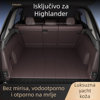 Mat za prtljažnik Toyota Highlander s 7 mjesta – potpuno obuhvatna, prilagodljiva, Materijal: TPE+XPE s protukliznim slojem, Šifra: 71003