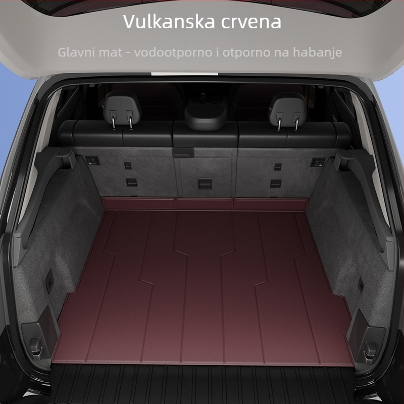 Mat za prtljažnik Toyota Highlander s 7 mjesta – potpuno obuhvatna, prilagodljiva, Materijal: TPE+XPE s protukliznim slojem, Šifra: 71003
