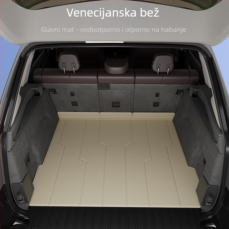 Mat za prtljažnik Toyota Highlander s 7 mjesta – potpuno obuhvatna, prilagodljiva, Materijal: TPE+XPE s protukliznim slojem, Šifra: 71003