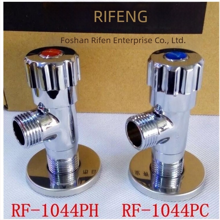 Mjedeni kutni ventil 1044, produžen, radni tlak 25, unutarnji promjer 20, priključak klik, za slavinu