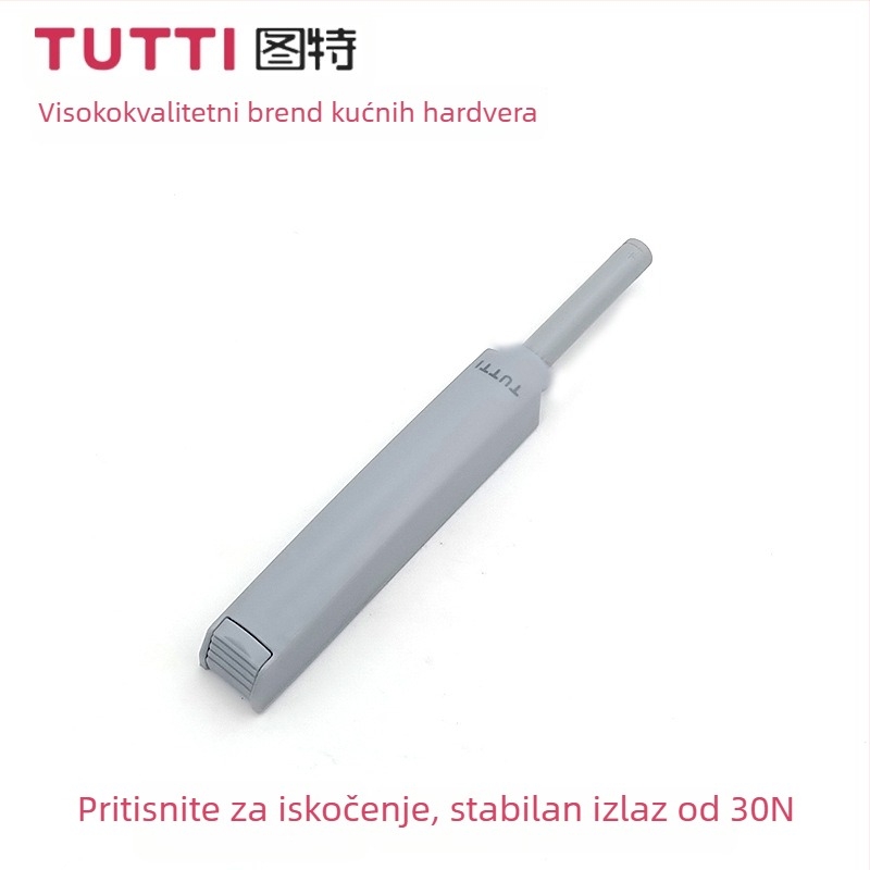 Tutti H3002 uređaj za vrata ormara s pritiskom i povratkom – plast, 30N, moderan minimalistički stil