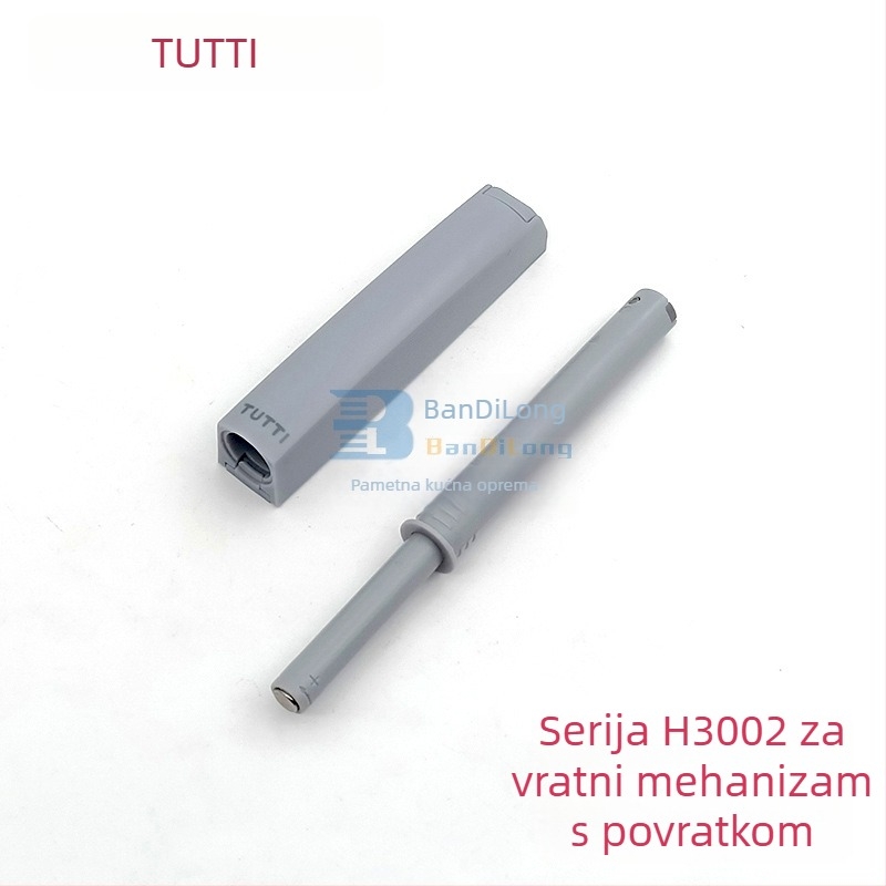 Tutti H3002 uređaj za vrata ormara s pritiskom i povratkom – plast, 30N, moderan minimalistički stil