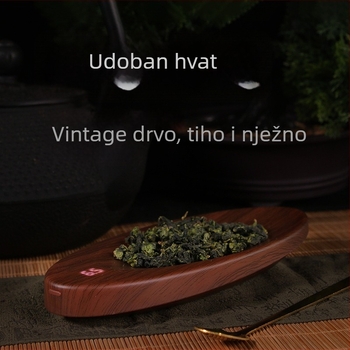 CZ200 Visoko precizna elektronička vaga za čaj s drvenim uzorkom, 0,1–200 g, 17 × 7 cm, punjiva