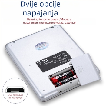 CHANGXIE KZ-I2000 Prijenosna digitalna vaga, 0,01 g za nakit i kuhinju, kompaktna mini kuhinjska vaga