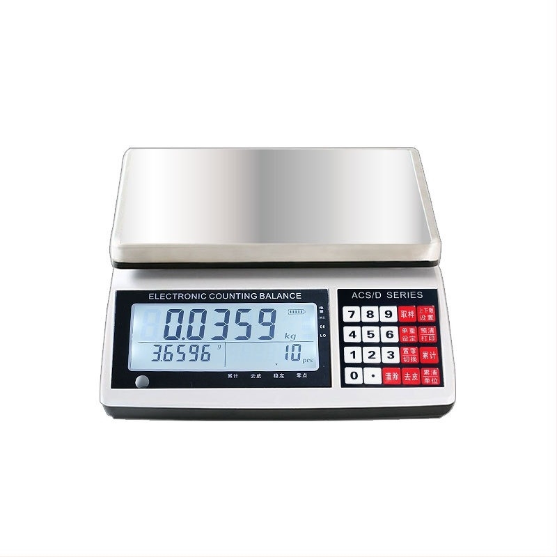 Industrijska vaga za brojanje s visokom preciznošću, kapacitet 30 kg, točnost 0,1 g, model BH801, marka North Balance.